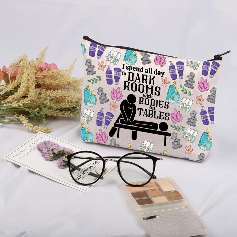 Massage Therapist Gift Chiropractor Cosmetic Bag Masseuse Spa Coworker Gift