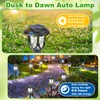 Tuanse 20 Pcs Solar Outdoor Garden Pathway LED Lights Bulk