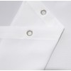 Wiplis White Transfer Bench Shower Curtain Split Shower Curtain for