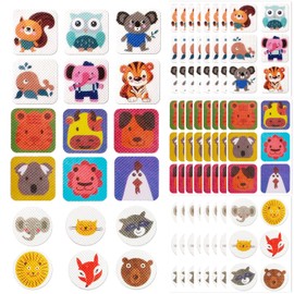 AOOGON Pack of 144 Animal Children's Stickers for Children and Adults (18 Styles, 24 Sheets)