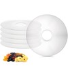 ZOOFOX 6 Pack Fruit Roll Sheets, Round Plastic Dehydrator Sheets