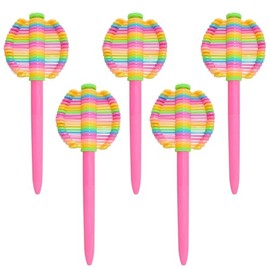 UEXINGOO 5 pcs Fidget Pen,Decompression Ballpoint Pen, Multifunction Writing Ballpoint Pen, Multi Colored Pen for Office Desk Toys, Novelty Gifts for Kids Children Students