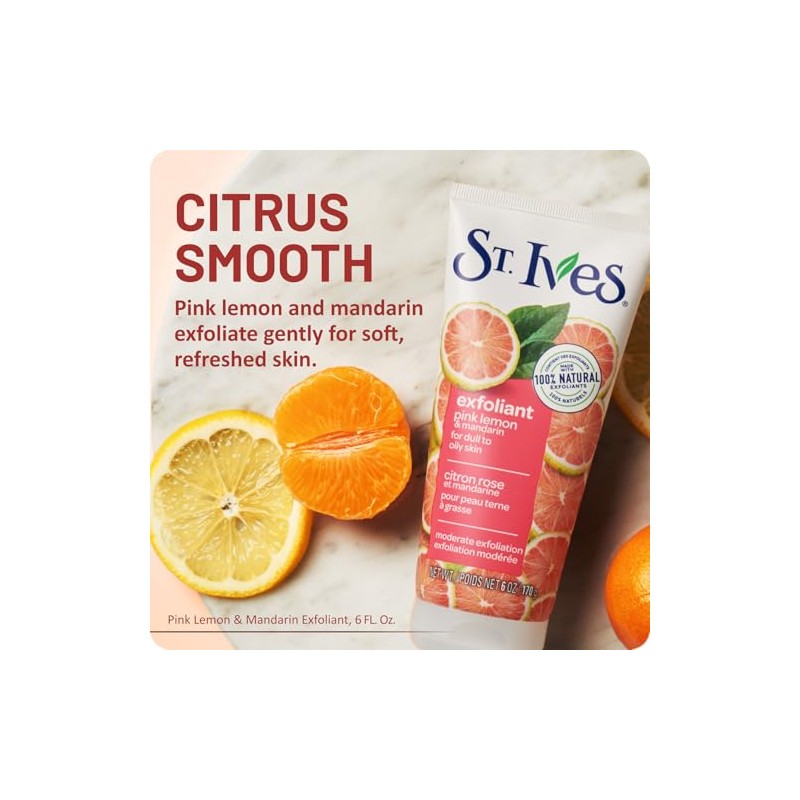 St Ives Scrub, Even Bright Pink Lemon Mandarin Orange 6
