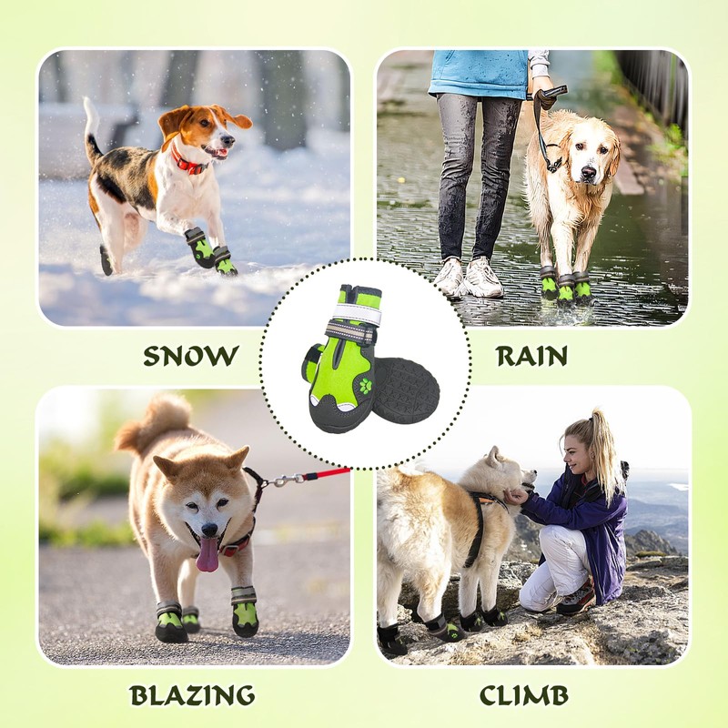 FISHOAKY Dog Shoes, Dog Shoes for Small Dogs, Anti Slip