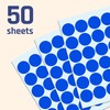 1200 Pack, 1" Round Dot Stickers Circle Labels - Blue