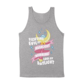Fighting Evil by Moonlight, Winning Love by Daylight Tank Top Unisex 2X-Large Grey