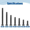 ANCHOREASE #8×1-1/4″ Sheet Metal Screws 200Pcs, 410 Stainless Steel Black