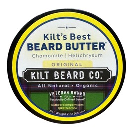 Kilt Beard Co.- Kilt's Best Beard Butter- Original (2oz) All Natural- Organic, Deep Hydration, Ultimate in Beard Conditioner, Non-Greasy, Rid Beard Itch