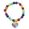 MYOSPARK Autism Puzzle 7 Chakra Beads Elastic Bracelet Autism Awareness