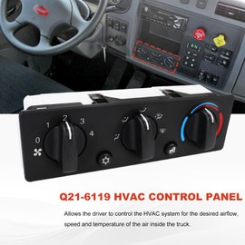 Q21-6119 HVAC A/C Heater Climate Control Module Panel Switch Replacement for Peterbilt Trucks 337 348 389 Temperature Control Panel Q216119
