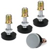1/4" Thread Leveling Feet PTFE(Teflon) Bottom(20mm Base), Adjustable Furniture Feet