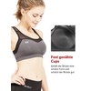 Yvette Sports Bra, Strong Hold, Mesh Racerback, Large Breasts without