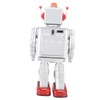 Metal Tin Robot Toy Retro Electric Rotating Figures Model Adult