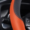 Follicomfy Auto Car Genuine Leather Steering Wheel Cover Anti Slip