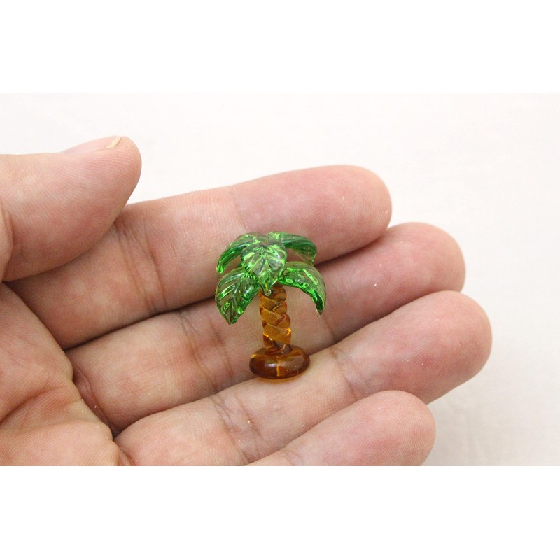 Four Cart Cute Handmade Glassware Palm Tree (Small)