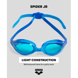 Arena 92338-LIME FUCHSIA-WHITE-CLEAR Spider Jr. Swim Goggles
