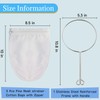 Fine Mesh Strainer, 6Pcs Cloth Strainer Bags with Steel Handle