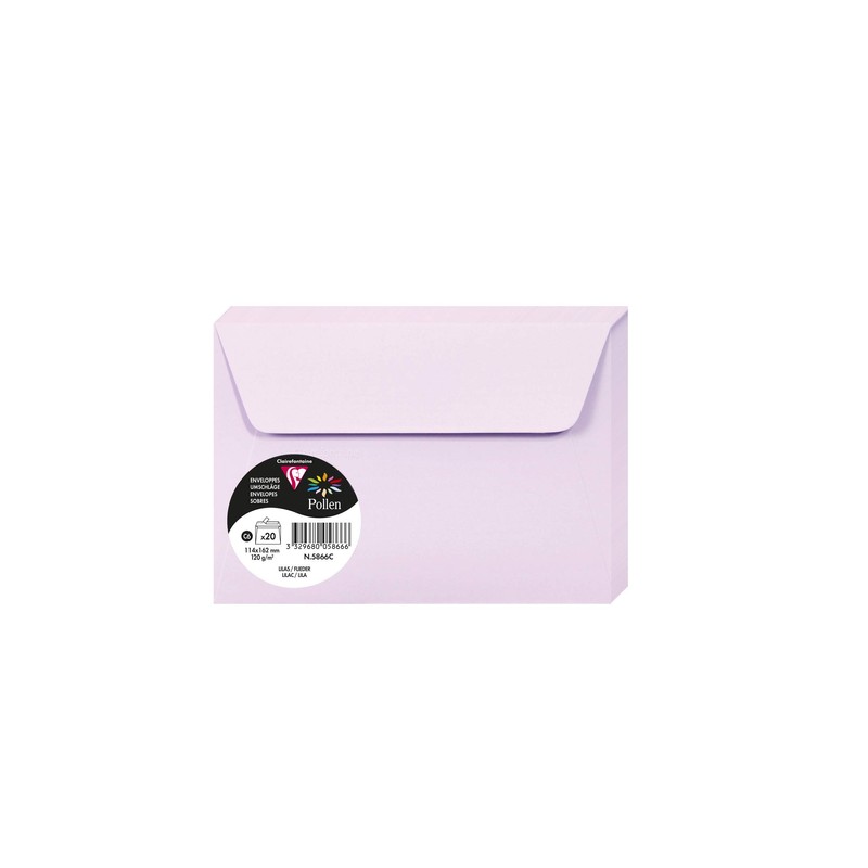 Clairefontaine Pollen Writing Paper, 21 x 29.7 cm, purple