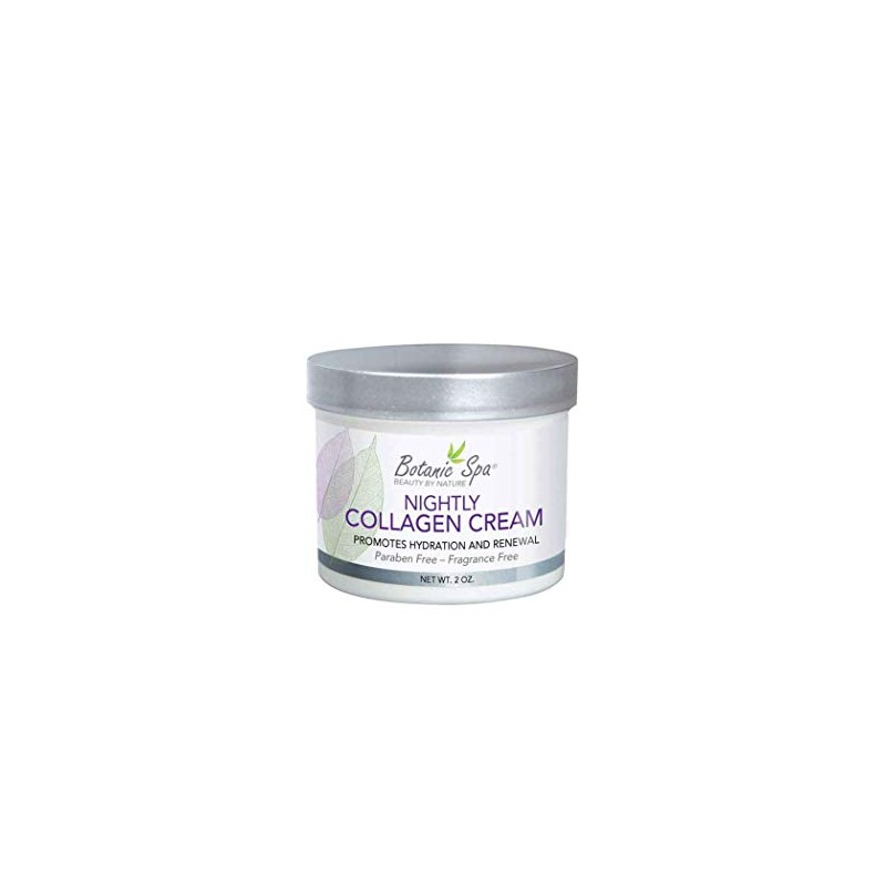 Botanic Spa Nightly Collagen Cream - Fragrance-Free Hydrating Renewal -