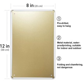 EMOHAT Metal Aluminum Plaque Sign Proudly Serving Whatever You Bring Wall Signs Tin Sign Vintage Wall Plaque Retro Club Pub Bar Background Wall Decoration Metal Poster Home Decor 8x12 Inch