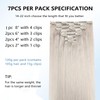 COOKAYU Clip in Hair Extensions 18inch 7pcs 120g Clip in