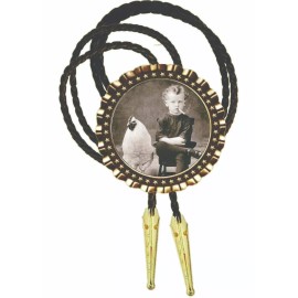 Neckties clothing accessories photo art custom made bolos Boy Smoking with His Chicken Novelty Photo art Bolo Tie Gift for Dad Neckties