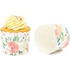 Sparkle and Bash Baking Cups Floral Watercolor Cupcake Liners -