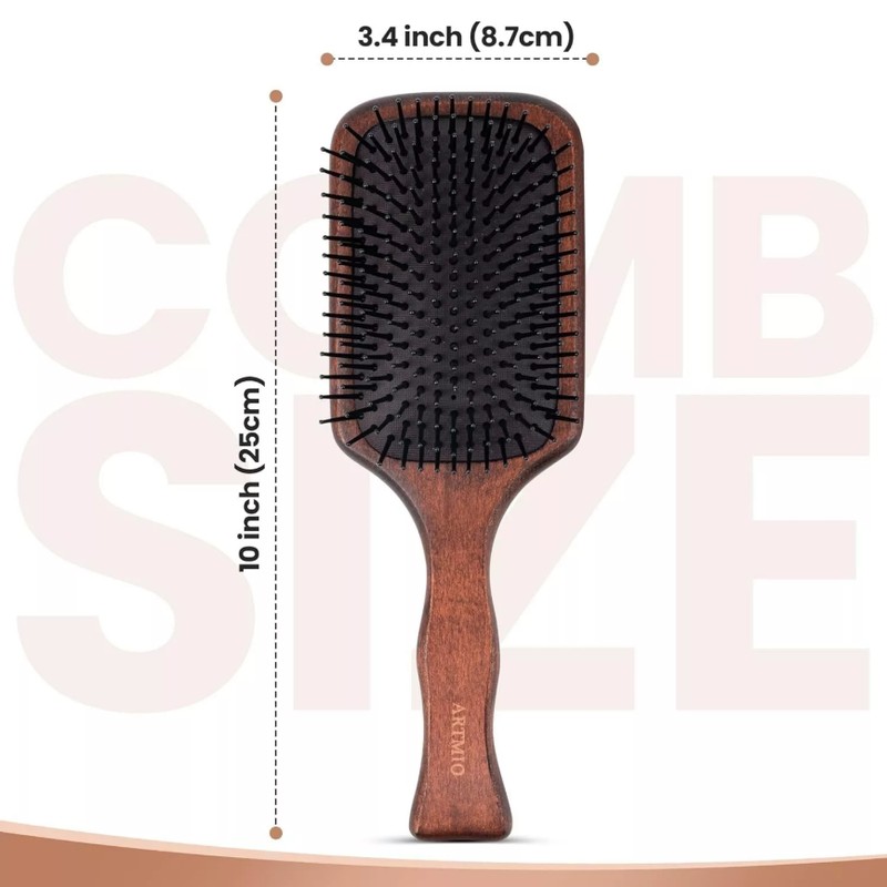 ARTMIO Wooden Paddle Hair Brush for Women Aveda Style hair