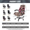 Talayituse Cow Daisy Heart Print Computer Office Chair Cover Stretch