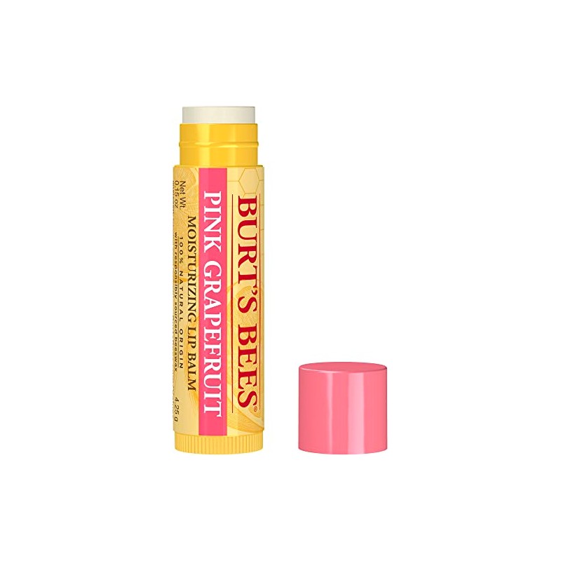Burt's Bees Bálsamo labial 100% natural, caja de ampolla de