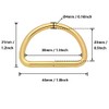 Wuuycoky 1.5" Inner Diameter Golden D Rings Buckles D-ring Non-welded