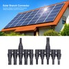 1 Pair Solar Branch Connector Panel Parallel Connection Cable Splitter