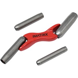4 Size 1/2" 5/8" 3/4" 7/8" Interchangeable Brick Jointer Steel Barrel Bricklaying Jointer, Hardened Steel Brick Jointer Tool with Cloth Bag for Bricklayers, Masonry
