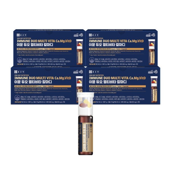 Chong Kun Dang Immune Duo Multivitamin Kalmadi Liquid Calcium Magnesium