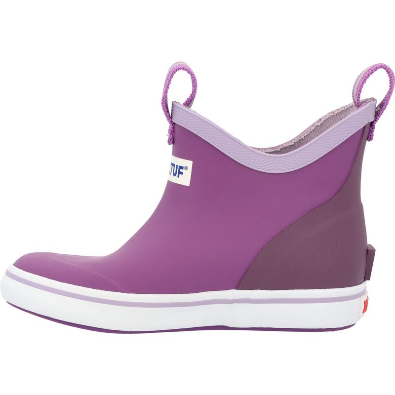 Big Kids Ankle Deck Boot, Purple, Size 3(M)
