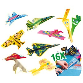 SES 00852 (-) Flugzeuge Falten, Mehrfarbig