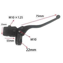 XDF 7/8" Right Front Brake Master Cylinder Lever Compatible For Yamaha Grizzly 600 1998-2001 Kodiak 400 1993-2001