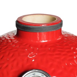 Quantfire Grill Gasket Upper Cover,Chimney Gasket for Kamado Joe Classic and Big Joe,Wire Mesh Gasket Glass Fiber Shock Absorber,High Temp Fiberglass Gasket Kamado Joe Replacement Accessories