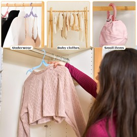 15PCS Travel Hangers Portable Folding Hangers Multifunctional Hanger Suitable for Business Trips to Recognize The Folding Hanger