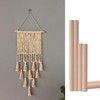20 PCS Hollow Wooden Rods, Hollow Wood Sticks Round Wooden