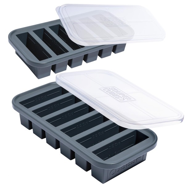 Souper Cubes 1/2 Cup Silicone Freezer Molds, Perfect for Storing