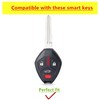 QIXIUBIA For Mitsubishi Key Fob Cover Smart Key Shell with