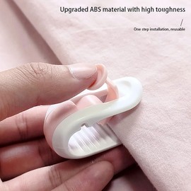 Quilt Clip Pack of 8 Bed Sheets Non-Slip Clamp Curtain Clip without Needle Clothing Socks Storage Clip (Green)