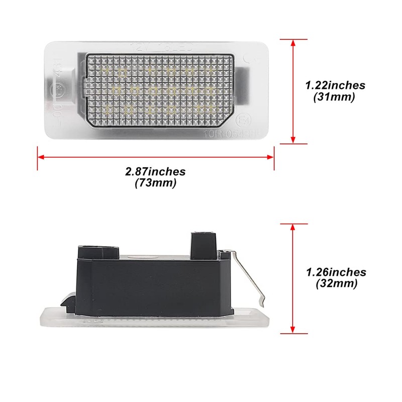 njssjd LED License Plate Light for Fiat 500X 2014-2019 SMD