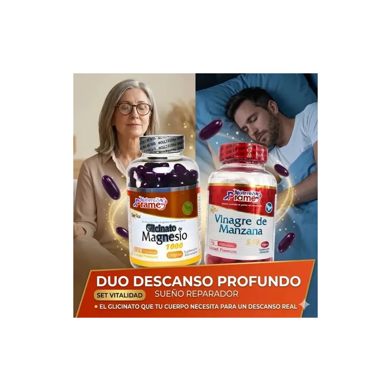 Glicinato De Magnesio 500 mg - 60 Cápsulas