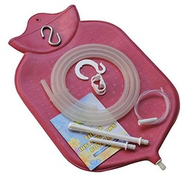 HealthGoodsIn Enema Bag Kit For Colon Cleansing With Platinum Cured Silicone Hose (4