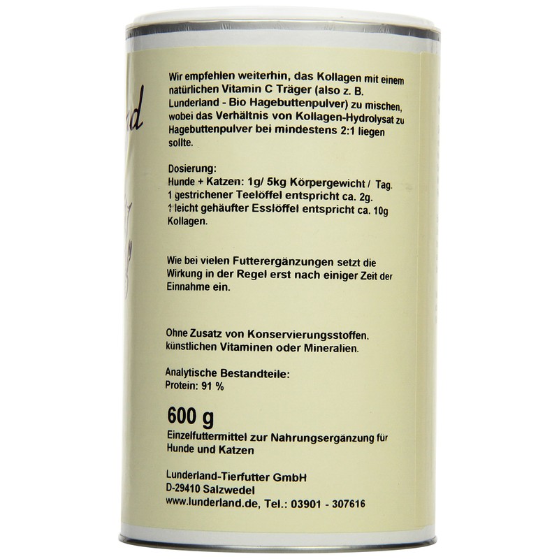 LUNDER Land – Collagen Hydrolysat 600g, 1 Pack (600 g)