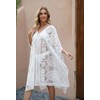 Copricostume sexy ed elegante in pizzo da donna, copribikini con