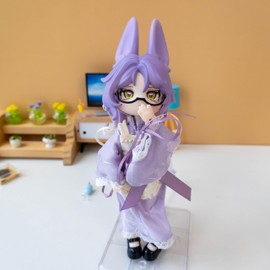 CALEMBOU BJD Blind Box, Jumping Moon Time Rabbits Series 16cm Ball Jointed Doll, Cute Dress Up Doll with Joints, Collection Action Figure Toys, Gift for Girls Boys (Jumping Moon Time-1pc)