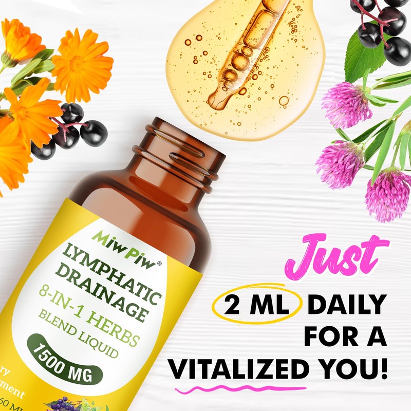 Miw Piw Lymphatic Drainage Drops Pack 2 - Herbal Cleanse